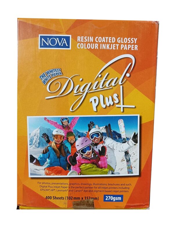 Nova 4x6 Glossy Inkjet Photo paper 270 GSM 400 sheets bulk pack - Image 3